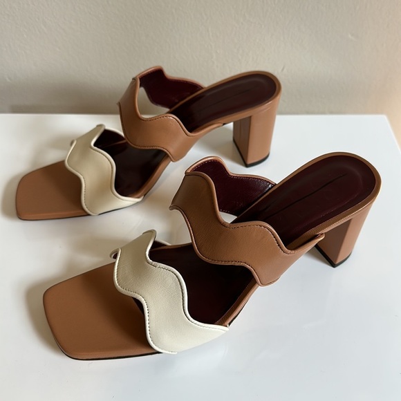 Staud Frankie Wavy Colorblock Sandal - Picture 5 of 13